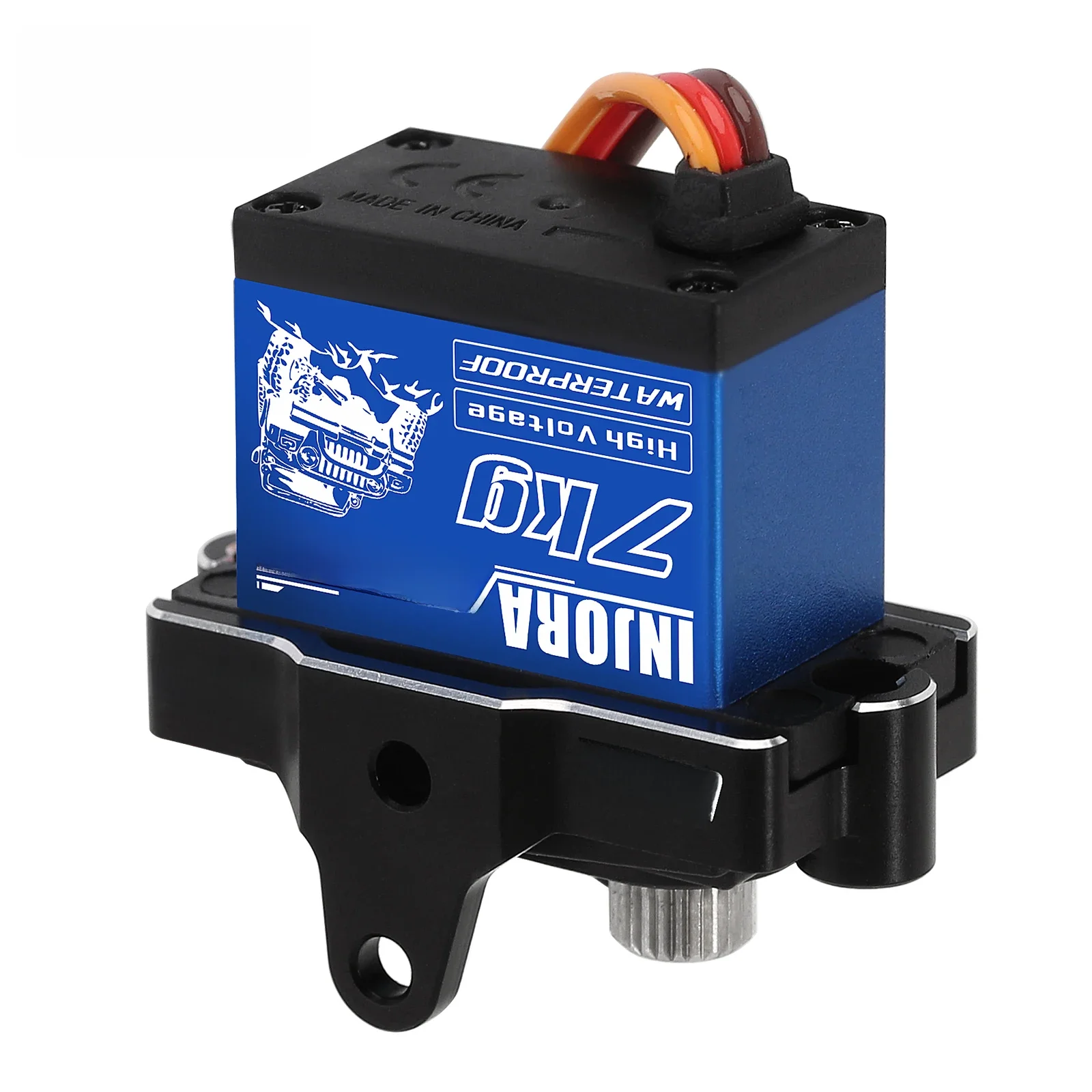 INJORA INJS2065 7KG haute tension étanche 2065 servo numérique avec support pour 1/18 RC chenille TRX4M mise à niveau