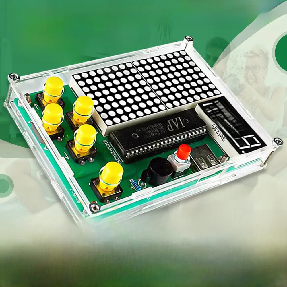 DIY Pixel Game Maker zestaw elektroniki do samodzielnego wykonania projektu lutowania zestaw do nauki lutowania z grami samochód wyścigowy powłoki — zdjęcie produktu 7