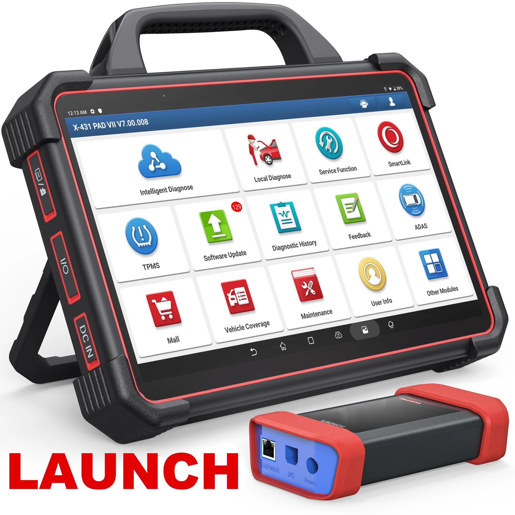 

Launch X431 PADVII OBD2 Diagnostic Device J2534 Reprogramming Tool Intelligent Topology Map Bi-Directional Diagnostic Scanner