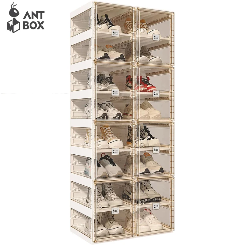 

Folding Shoe Rack Of Pp+Pet(Door)+Abs+Magnet Shoe Rack Home Door Shoe Shelf Simple New Multi-Layer Shoe Cabinet Side Shelves