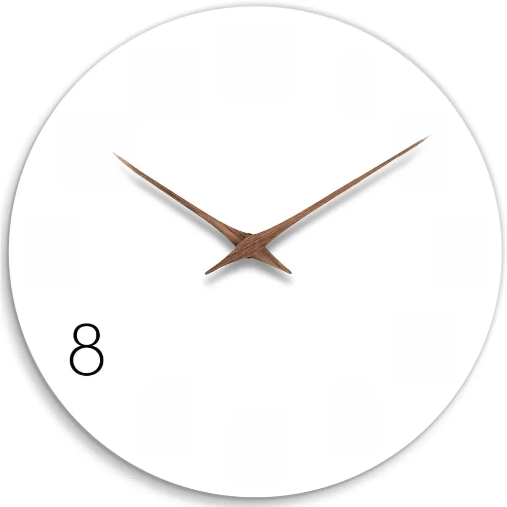 Horloge murale 12 pouces silencieuse sans tic-tac horloges murales en bois à piles en bois blanc moderne Simple minimaliste horloge murale suspendue