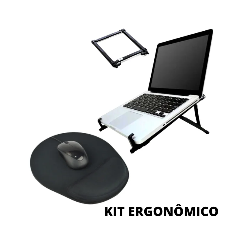 Ergonomic Mouse Pad Confort Kit and Reliza Laptop Holder