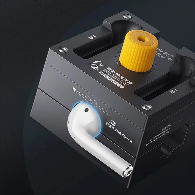 Qianli Earpods naprawa uchwyt do Airpods 1/2 Airpods Pro otwór zacisk wyrównujący akumulator słuchawek uchwyt do demontażu narzędzie naprawcze — zdjęcie 2