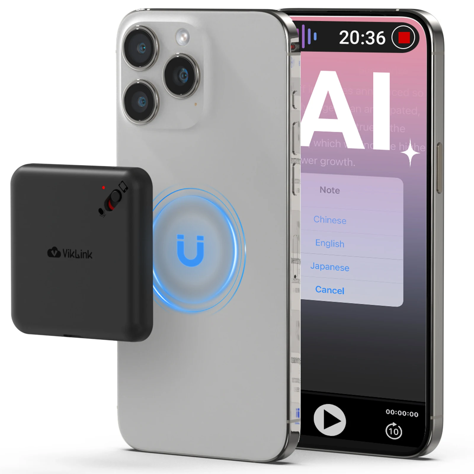 

Newly Upgraded Multifunction Digital Voice Recorder Pen USB Portable Study/Lecture/Business AI Convert Text Magnetic Bluetooth L