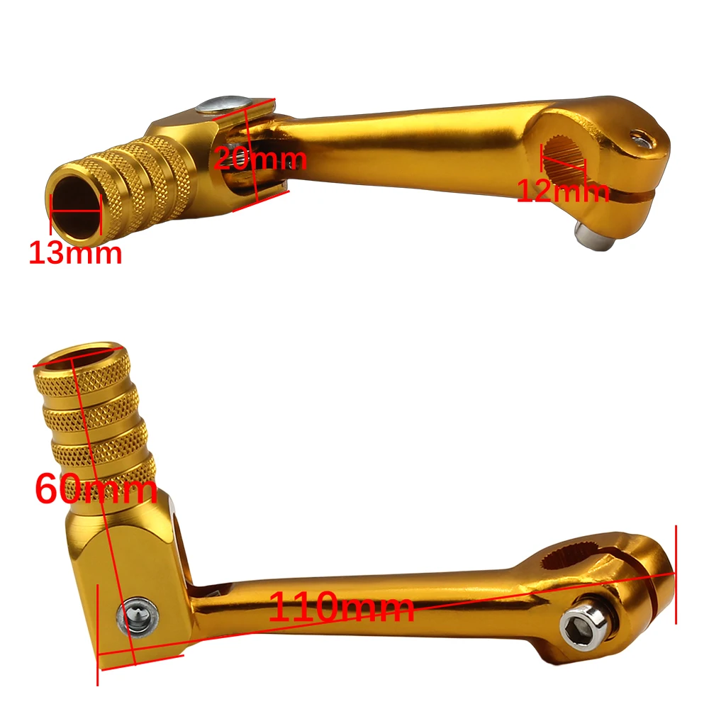 Motorcycle Gear Shift Lever Folding CNC Aluminum Universal for Honda CRF 230 250 Kawasaki Kayo Dirt Bike Motocross Accessories