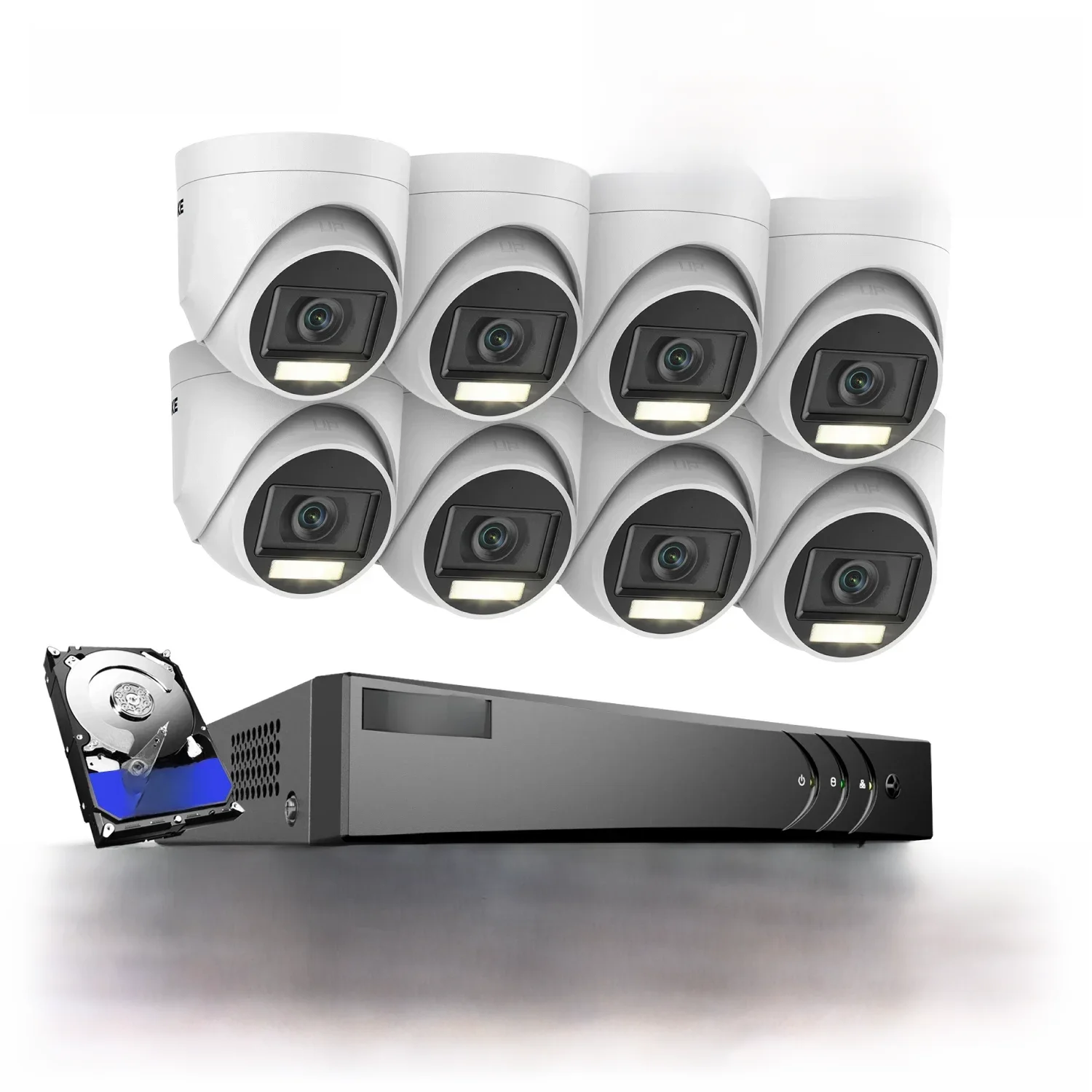 ANNKE H.265+ 8CH 5MP DVR Security Surveillance Kits 8pcs 5MP PIR Outdoor Cameras IP67 Weatherproof DVR SECUR Camera System Alarm