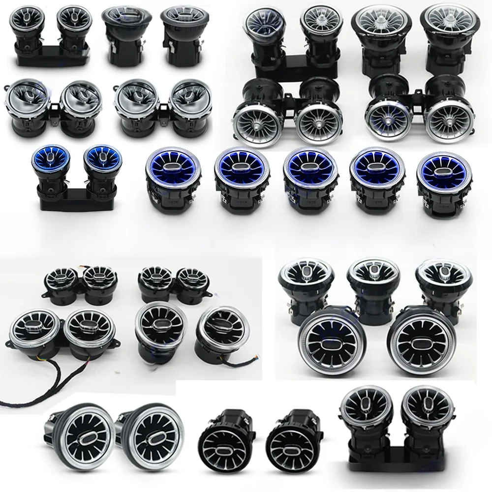 3/64 Kleur LED Ventilatieopeningen Voor Mercedes Benz W205 W213 W222 W117 W176 X156 W206 W167 Omgevingslicht turbine Nozzle Decoratieve Lamp - afbeelding 2