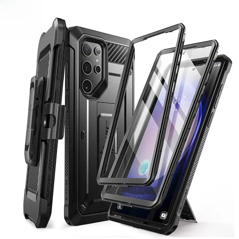 Etui SUPCASE UB Pro do Samsunga Galaxy S24 Ultra, pełna ochrona, dwuwarstwowe, wytrzymałe etui z klipsem do paska i wbudowaną osłoną ekranu. — zdjęcie produktu 7