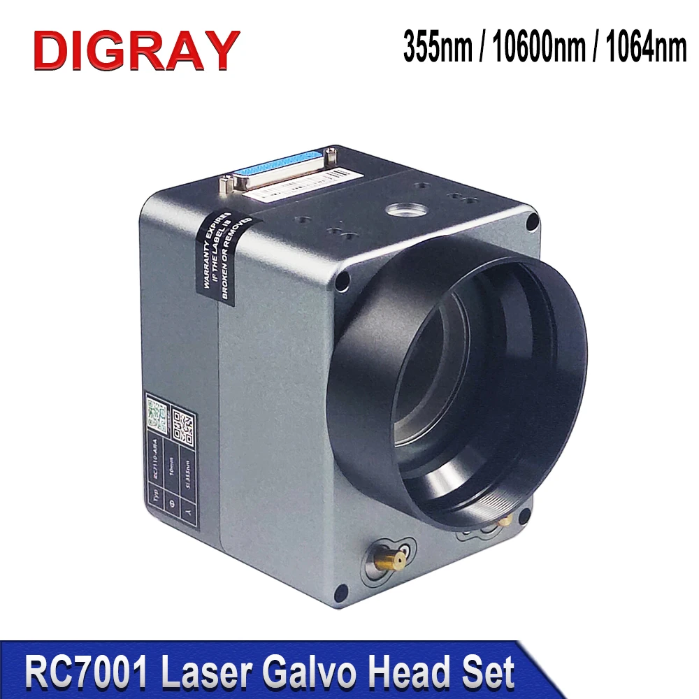 

DIGRAY SINO-GALVO RC7001 UV & Co2 & 1064nm Fiber Laser Scanner Galvanometer Head Kit UV 355nm Co2 10.6um Galvanometer Scanner