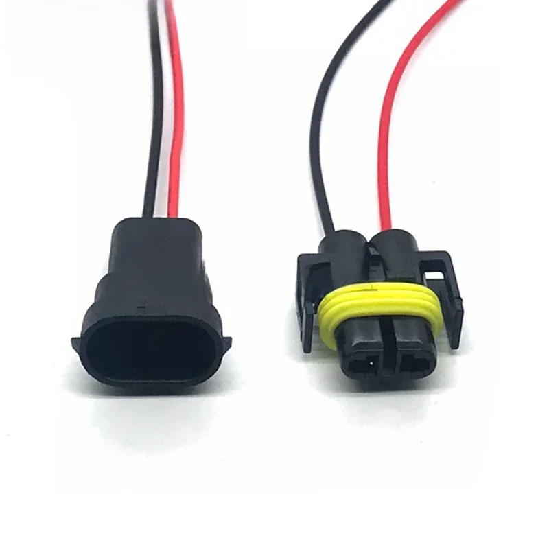 1 jeu de 2 broches 12124819 Faisceau de câblage adaptateur H8 H11, connecteur automatique de voiture avec câble de 15CM pour phare LED HID, ampoule antibrouillard