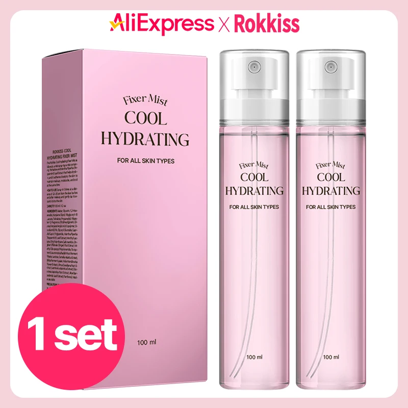 Rokkiss cool hydrating fixer mist 2pieces 100ml, 1set