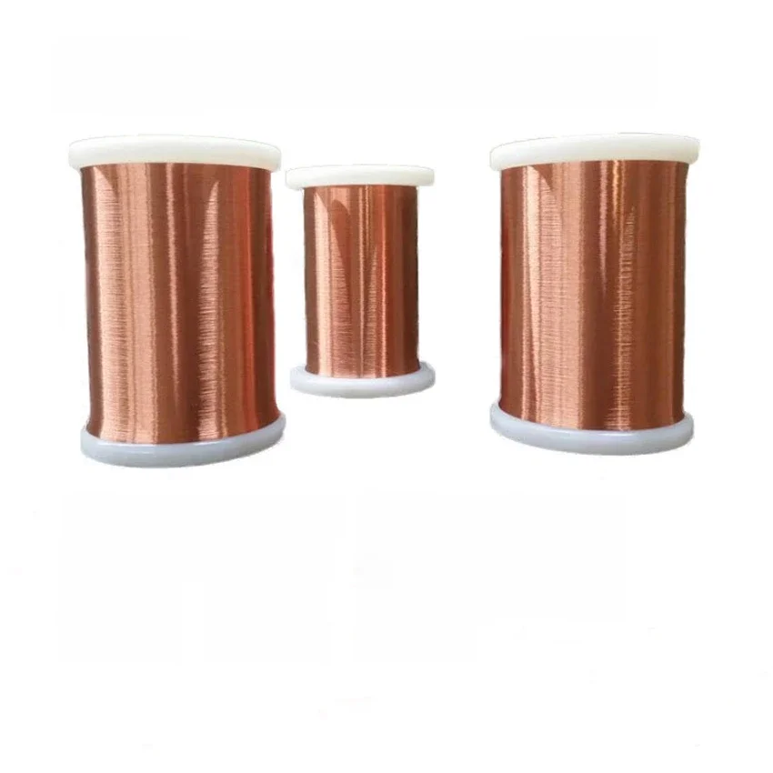 300 g/rolka QA-1-155 2UEW 0,06 -1,5 mm Drut emaliowany Drut miedziany Nawijanie cewki magnetycznej Wysoka temperatura — zdjęcie 2