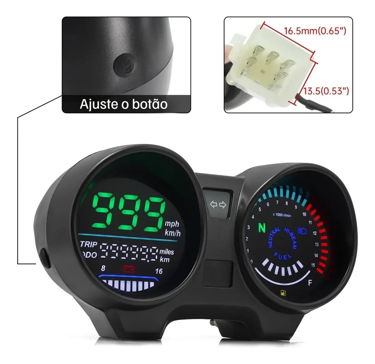 ホンダ-cg150、titan-150（2009-2013）用デジタルledスピードメーターパネル