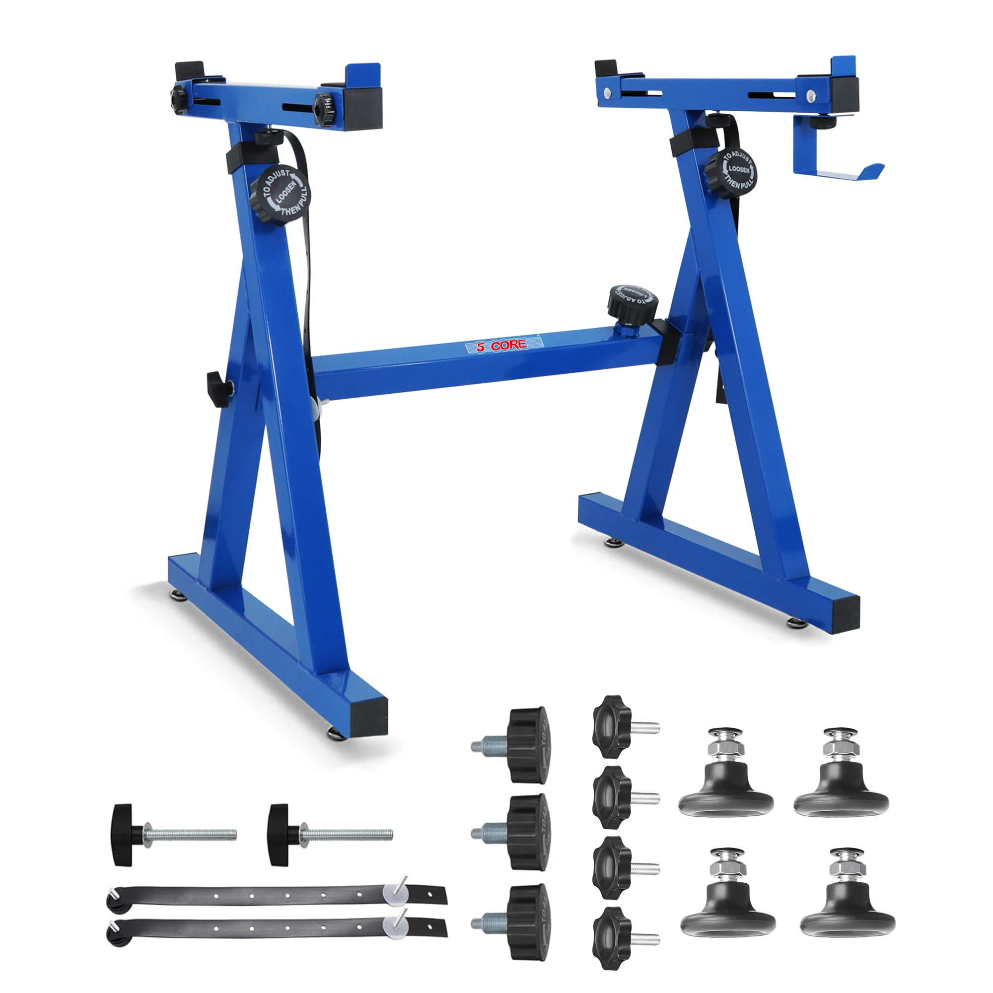 

5 Core Keyboard Stand Z Style Heavy Duty Sturdy Piano Riser Height Adjustable Holder KS Z1 BLU HD