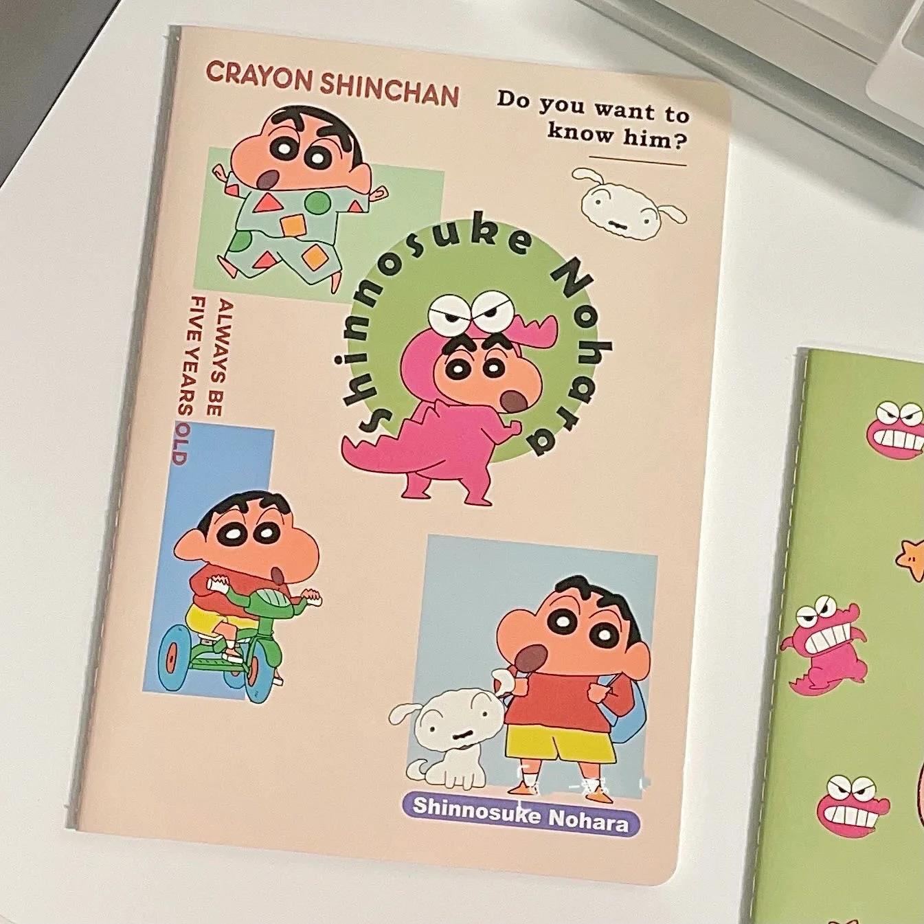 Crayon Shin-chan notebook B5 size Japanese cute girly notepad homework book thick, school student teacher office supplies