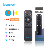 BRP1S PLUS Remote Control 2.4G Wireless Voice Air Mouse Remote Gyro Backlit BLE5.0 Smart Remote Controls For TV Box