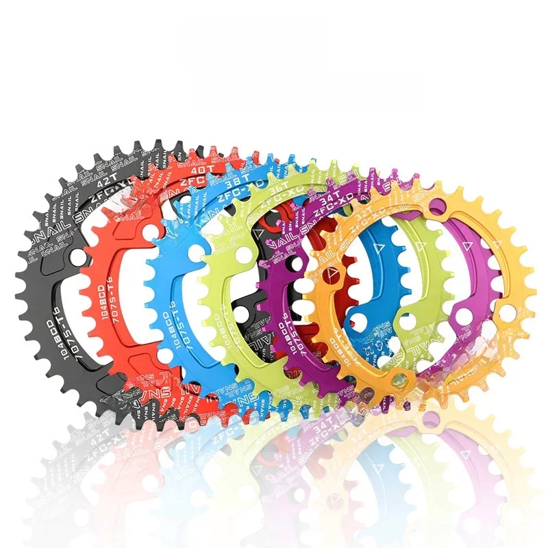 AliExpress OIMG 104BCD Round Narrow Wide Chainring MTB Mountain bike bicycle 104BCD 32T 34T 36T 38T crankset Tooth