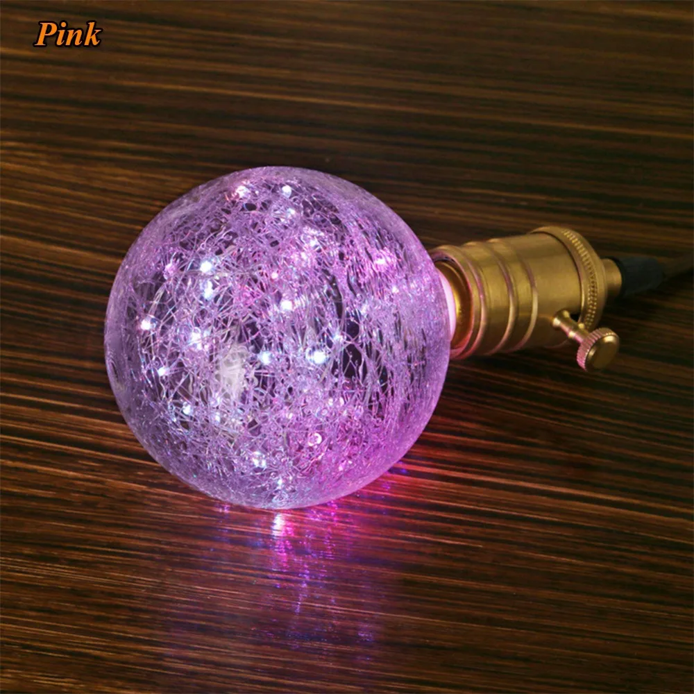 GANRILAND G95 Colorful LED Edison Bulb String Light Copper Wire E27 220V Globe Bulb 50 Lamp Bead Christmas Lighting Indoor Decor