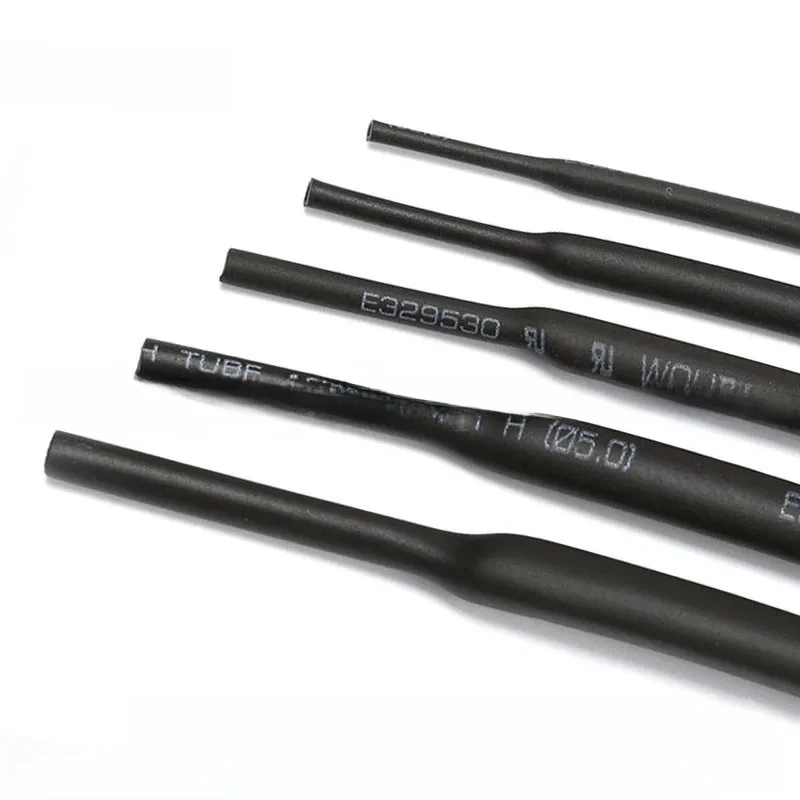 Tube thermorétractable noir 2:1 de 1 mètre (0,6 mm, 0,8 mm, 1 mm, 1,5 mm, 2 mm, 2,5 mm, 3 mm, 3,5 mm, 4 mm, 5 mm, 6 mm) pour isolation de câbles