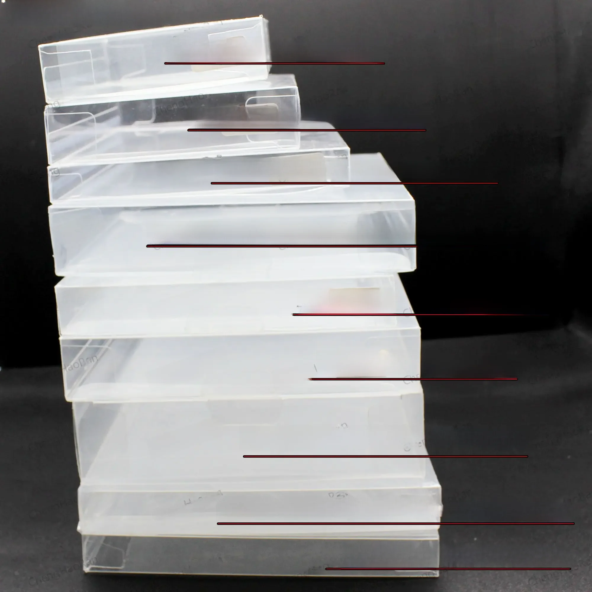 Boîte à cartouches de jeu transparente, 1 pièce, étui de protection en plastique PET pour N64 NES SNES pour ps5 ps4 ps3 GB GBA GBC Switch