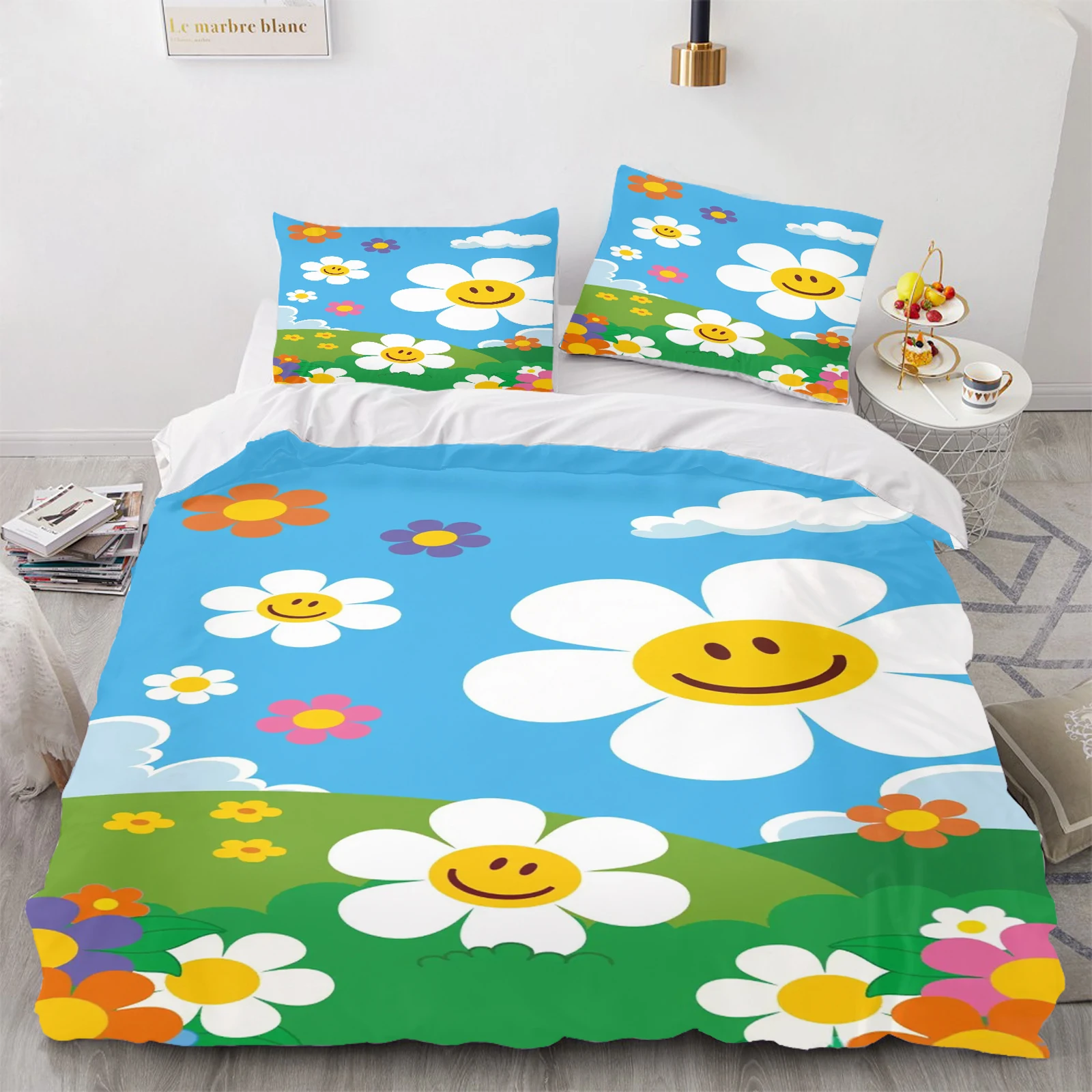 Wiggle Wiggle Anime، مادة بوليستر مريحة لغرفة النوم المنزلية، مناسبة للأطفال والكبار، مجموعة مكونة من 3 قطع #1