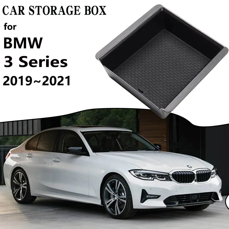 

Автомобильные ящики для хранения для BMW 3 серии G20 G21 2019 2020 2021 Центральная консоль подлокотник для всякой всячины Органайзер держатель аксессуары