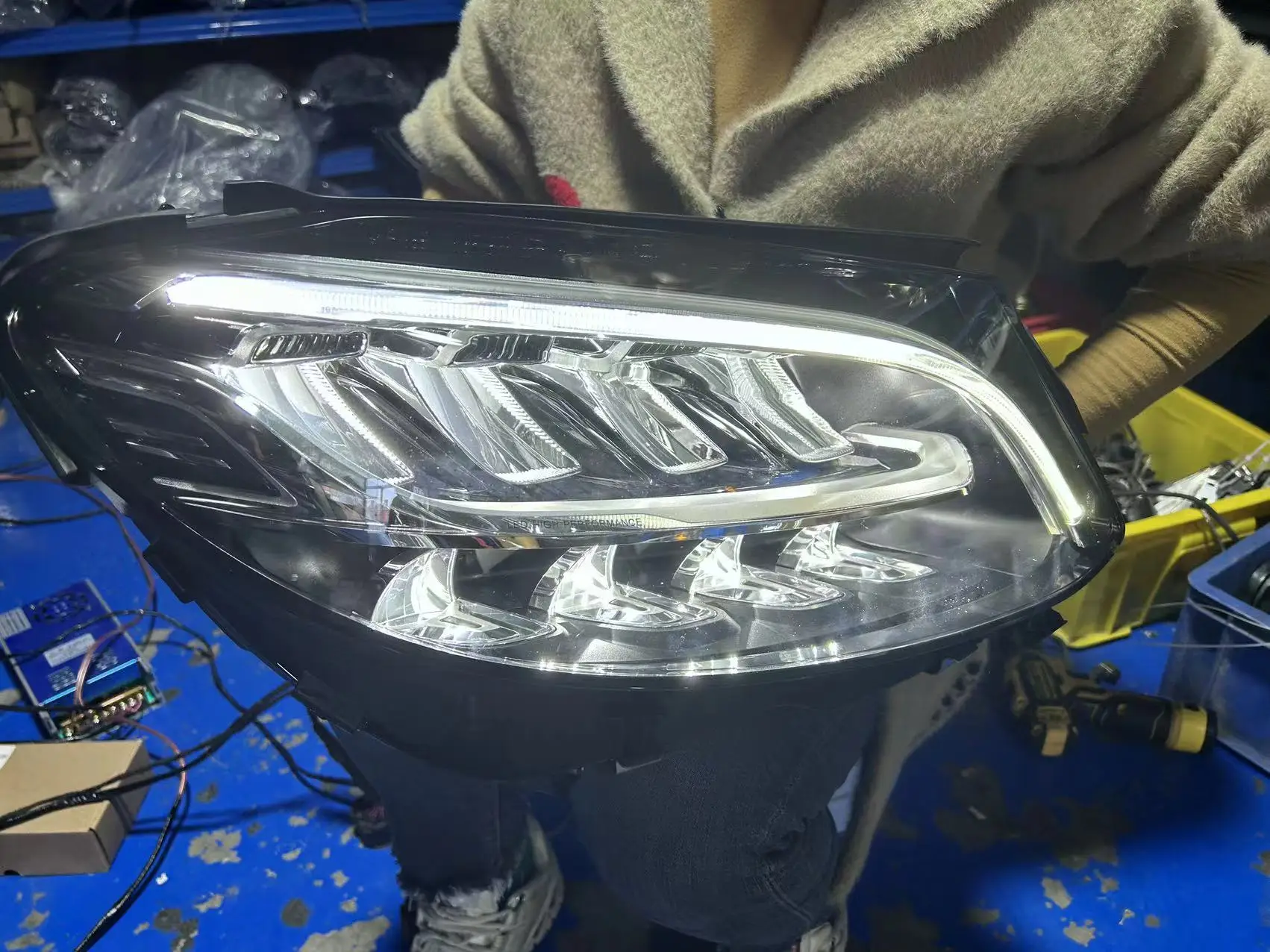 LED Front Headlight For Benz Class W205 Headlight  2019 Modified Auto Lighting Systems Headlamps