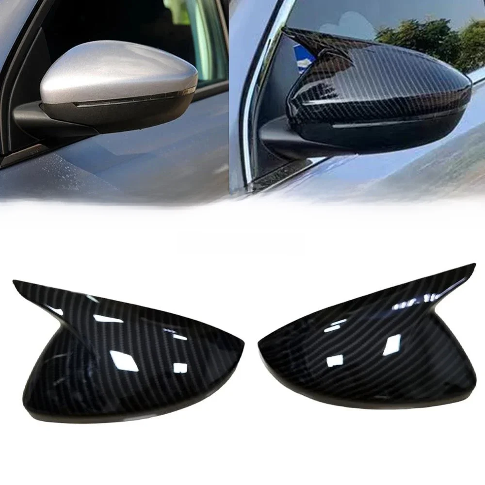 Dla Peugeot 208 2020-2023 Peugeot 308 2014-2020 508 2008 obudowa lusterek bocznych naklejka na skrzydło etui zewnętrzne wykończenie karbon — zdjęcie 2