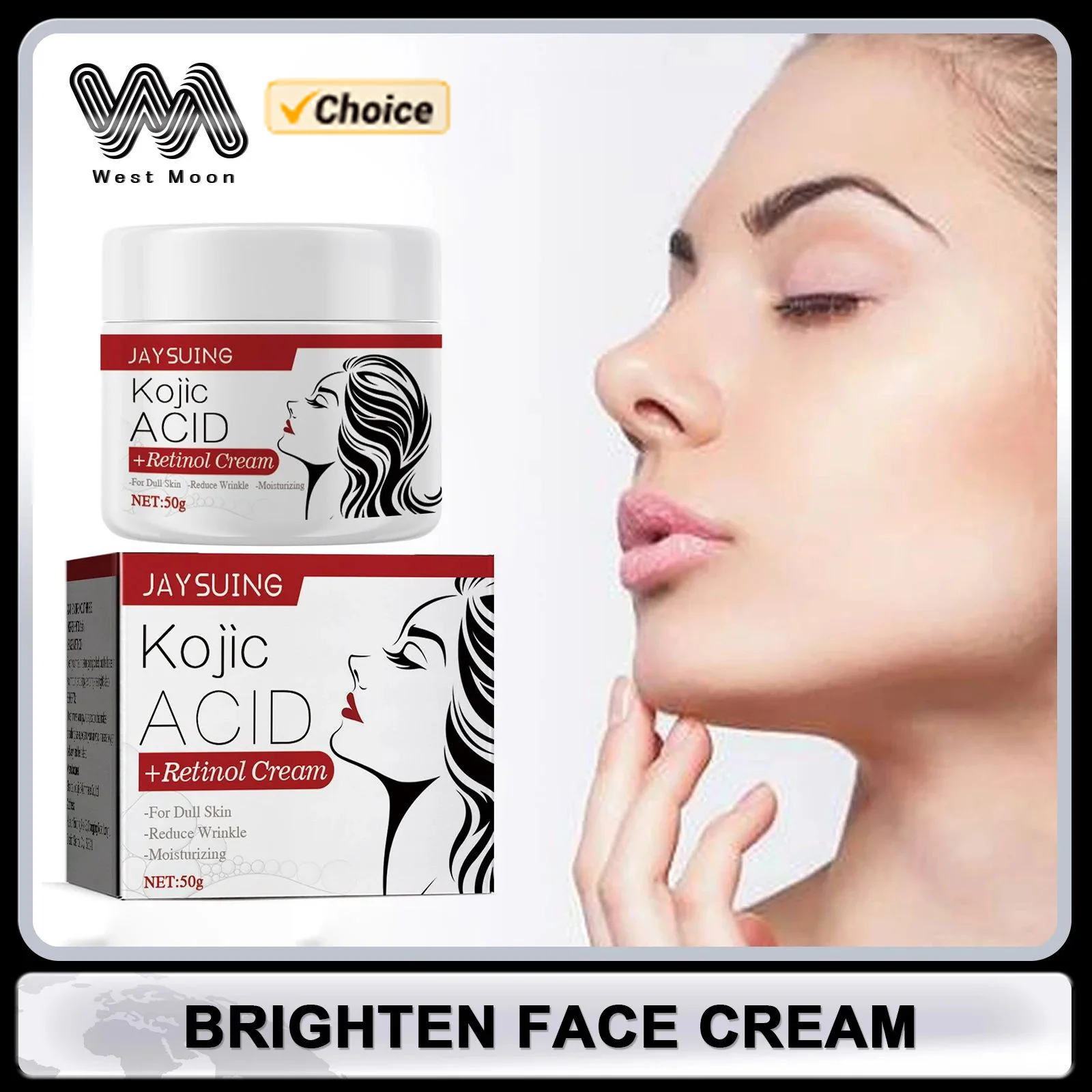 

Retinol Face Cream Moisturizing Skin Brightening Fine Lines Remover Shrinking Pore Smoothing Anti-Puffiness Facial Firming Cream