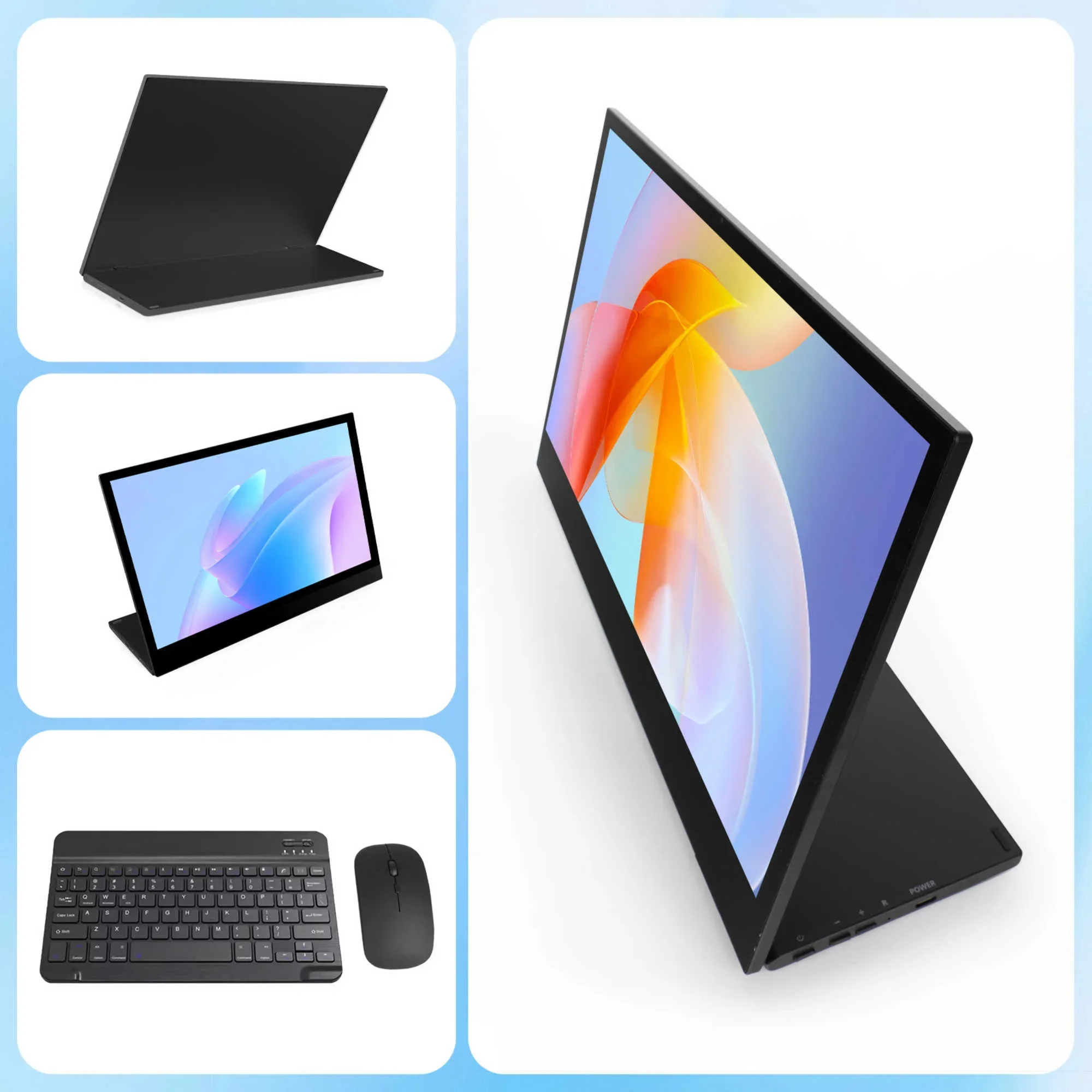 Full HD Screen D10 Tablet, Processador Octa-core, Android 14, IPS, 4GB RAM, 64GB ROM, 128GB ROM, Expandir, WiFi 6, Mini HDMI, 5000mAh Bateria