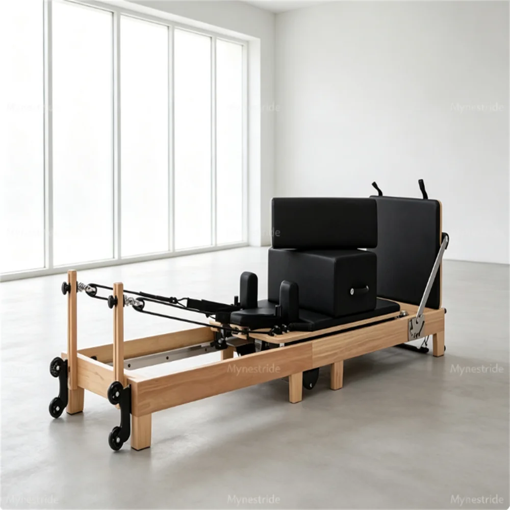 Reformer de Pilates pliable pour la maison, lit d'exercice de Pilates robuste et pliable avec tension de ressort réglable, transformez votre maison en studio de Pilates privé à tout moment