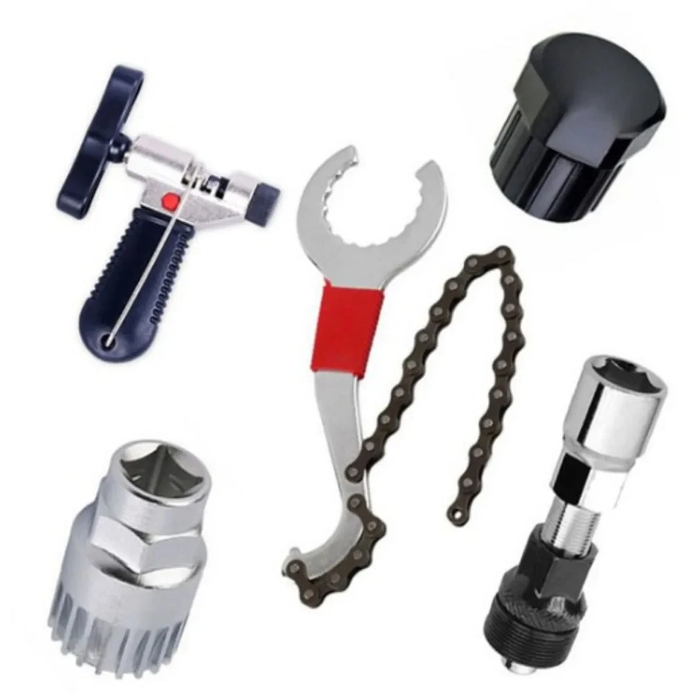 AliExpress Bike Mechanic Tool Set for Bottom Bracket and Freewheel Removal, Chain Breaker, Crank Extractor - Pro-Grade Bike Repair Kit