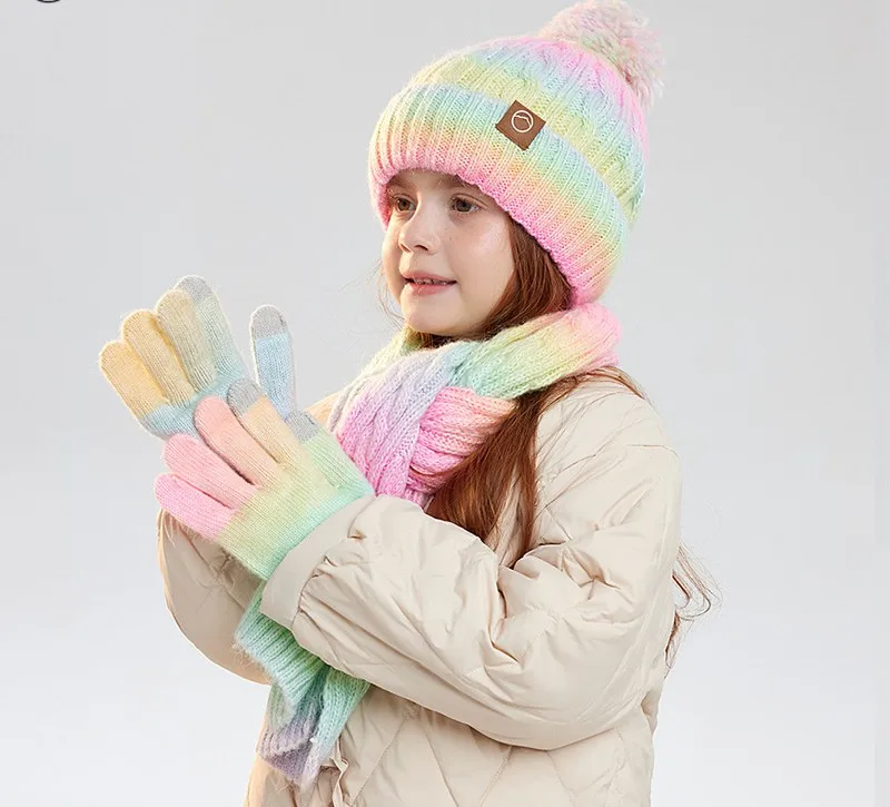 children-knit-hat-scarf-gloves-set-—-fleece-lined-earflap-beanie-cold-weather-accessories-winter-gift-for-boys-girls