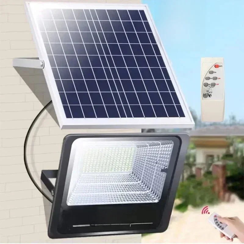 JVEE 30W 1000mAh Solar Flood Lights Zdalne sterowanie Zasilany reflektor Zewnętrzna wodoodporna lampa uliczna IP67 Villa Regulowany kąt — 2
