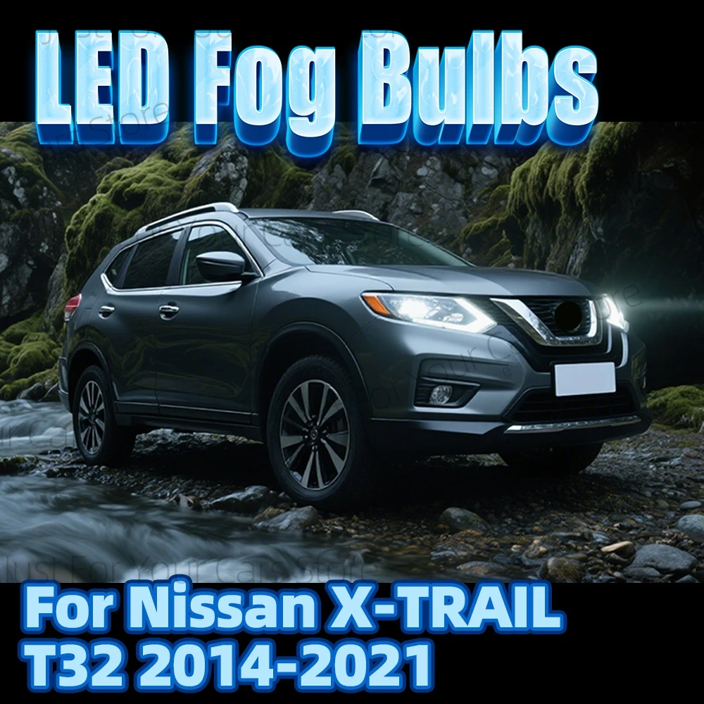 

2x автоматические 6000K передние противотуманные фары, лампы Canbus для Nissan X TRAIL X-TRAIL T32 2014-2021 2015 2016 2017 2018 2019 2020