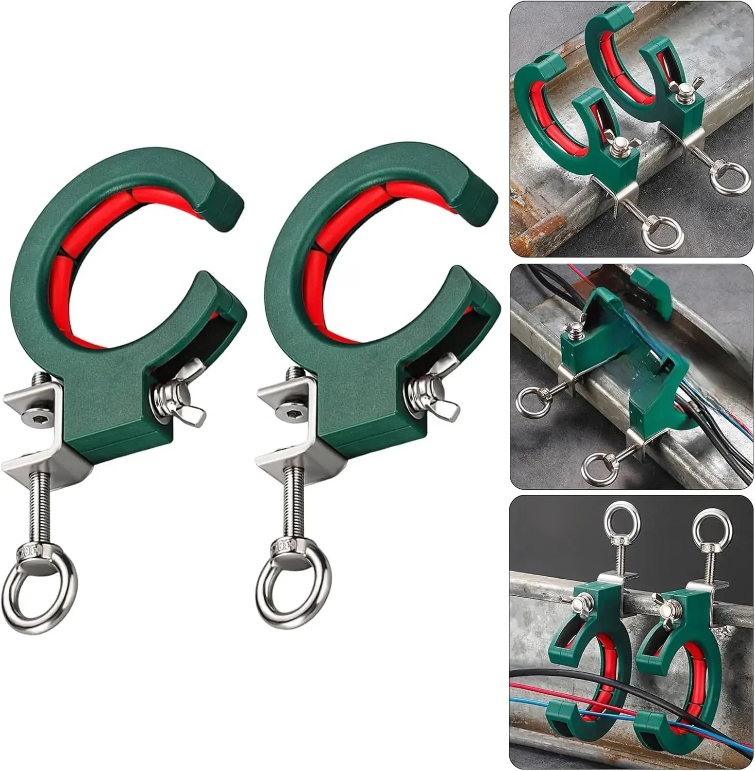 Kabel Legrol Helper Verstelbare Klem Katrol Kabel Draad Draadsnijgereedschap Kabelbak Roller Kabel Draadsnijden Draad Trekken - afbeelding 2