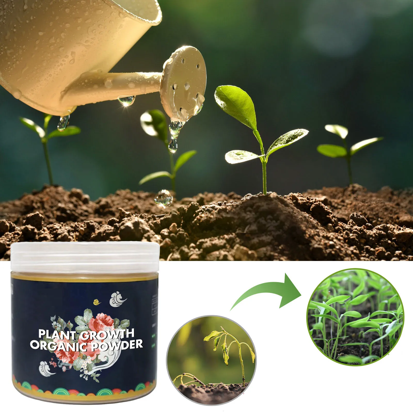 Fast Rooting Powder Plant Soil Improvement Loosening Promote Plant Growth Hydroponics Vegetable Garden Tools Rooting Fertilizer