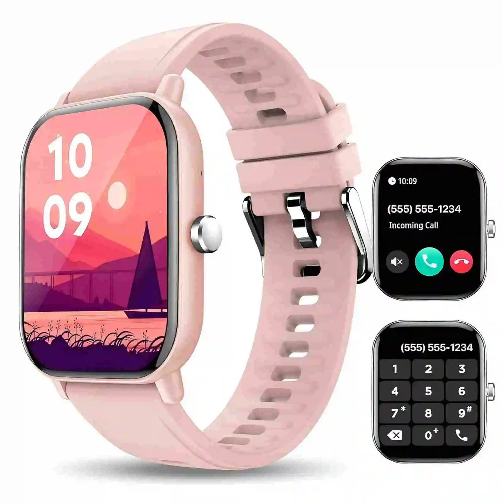 

Smart Watch for Women/Men, 2.01 Inch HD Smartwatch with Bluetooth Call, 100+Sport Modes, Sleep Monitoring, for iPhone/Android