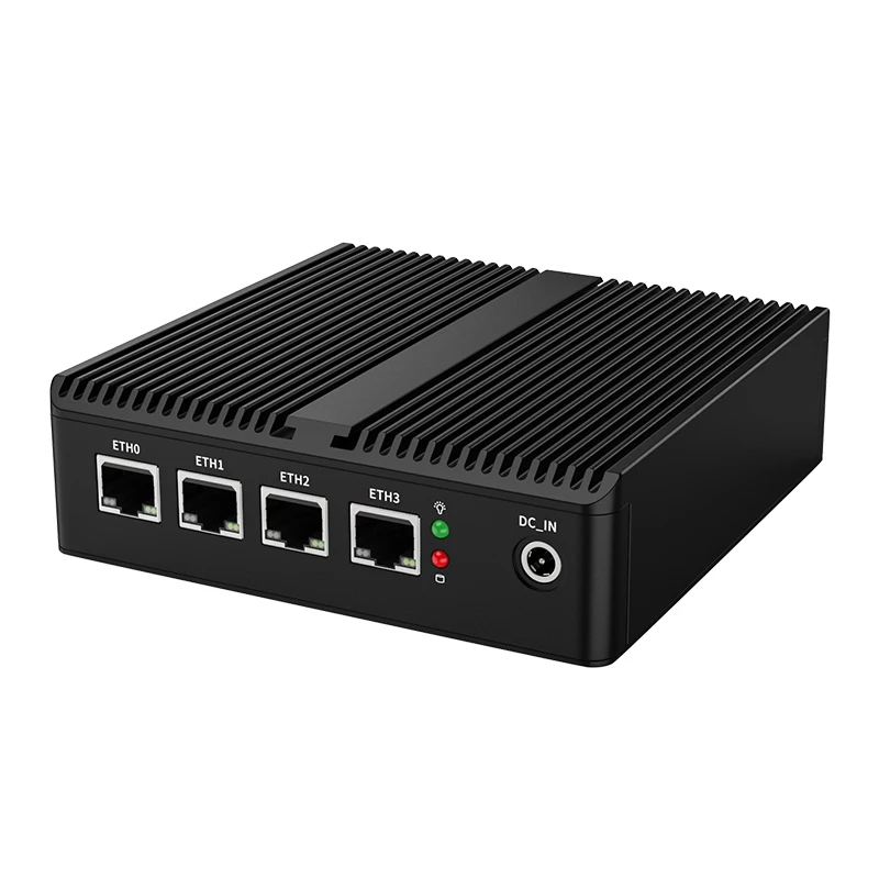 Partaker 소프트 라우터 팬리스 미니 PC, 인텔 N100, 4 x, 인텔 i226, 2.5G LAN, HDMI2.0, pfSense 방화벽 기기, ESXI AES-NI