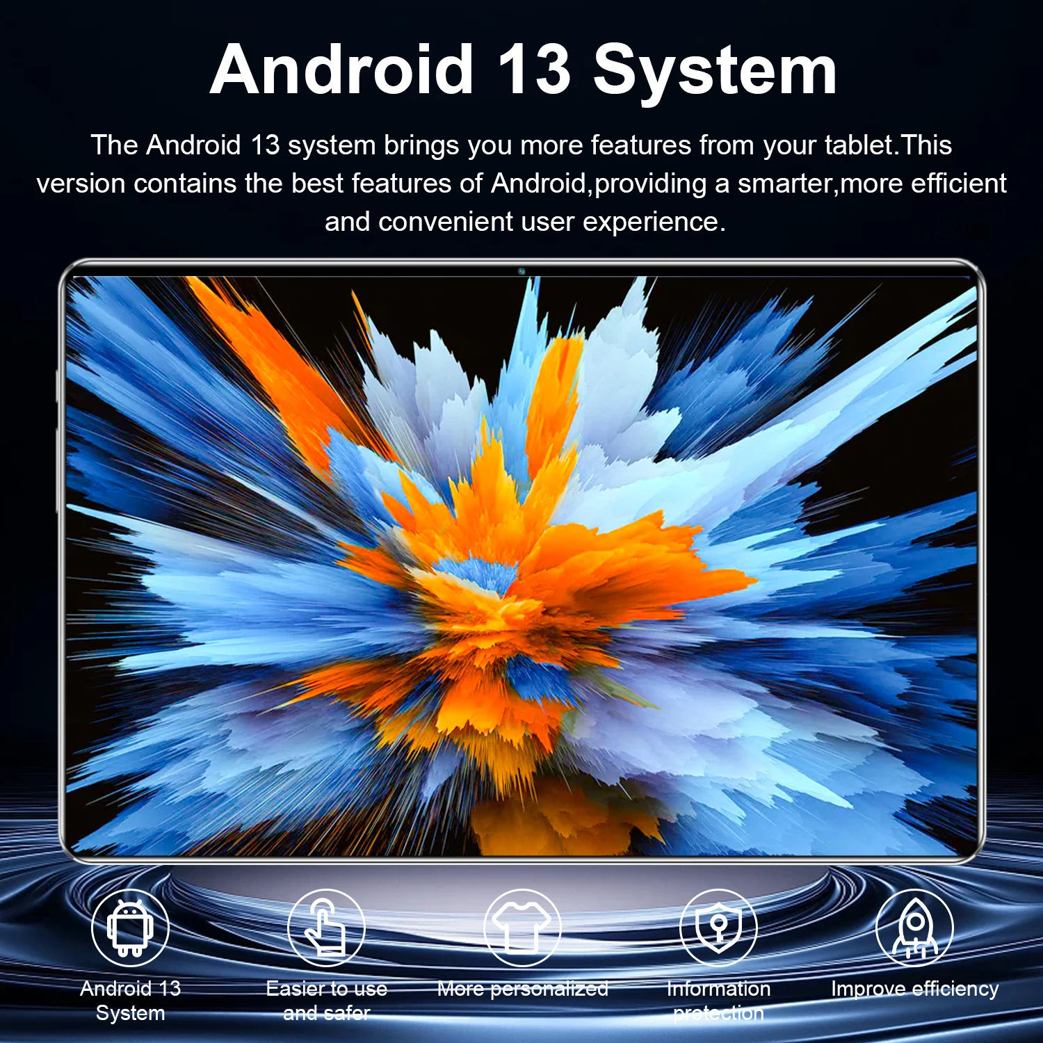 2026 Global New 10.36 inch tablet Android 13 16GB 1TB 14 core 4K HD 5G WIFI Bluetooth WPS 20000mAh tablets