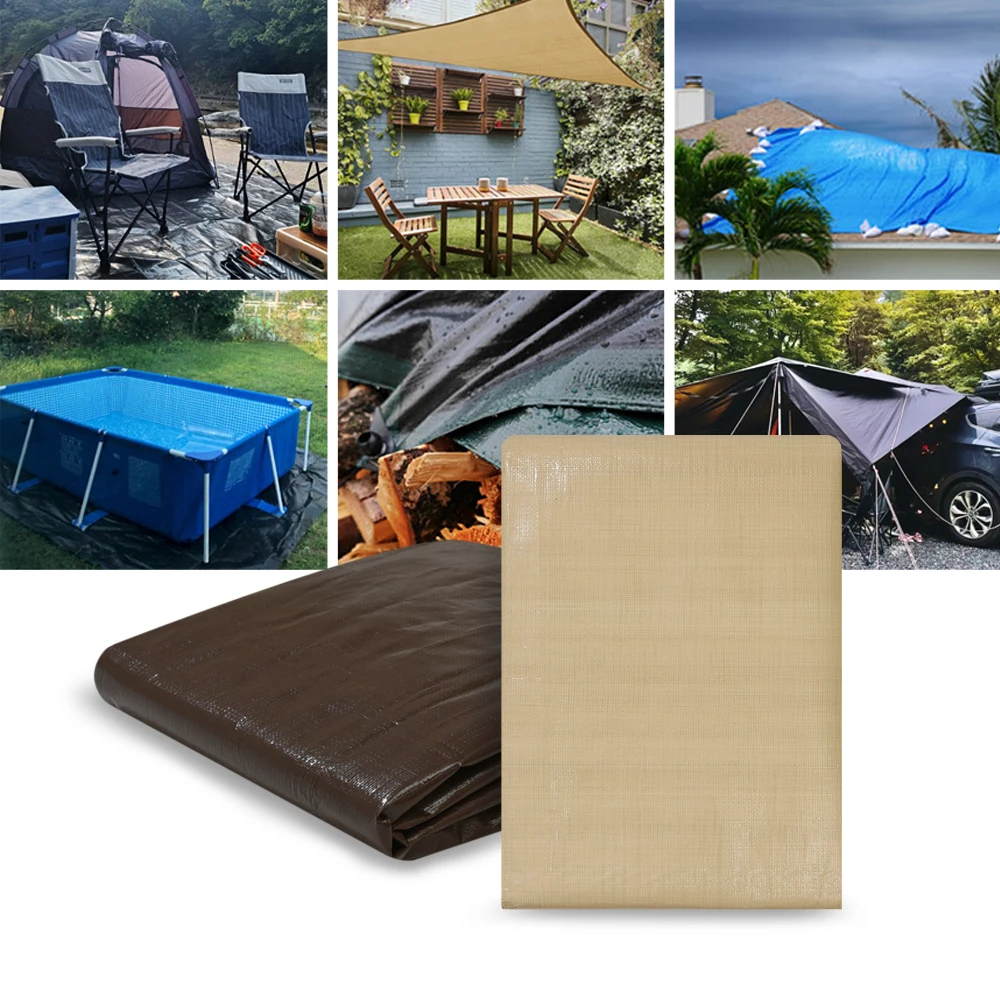 노바리빙 방수포 그라운드 시트 베이지 캠핑 천막 시트 3x4 - 1