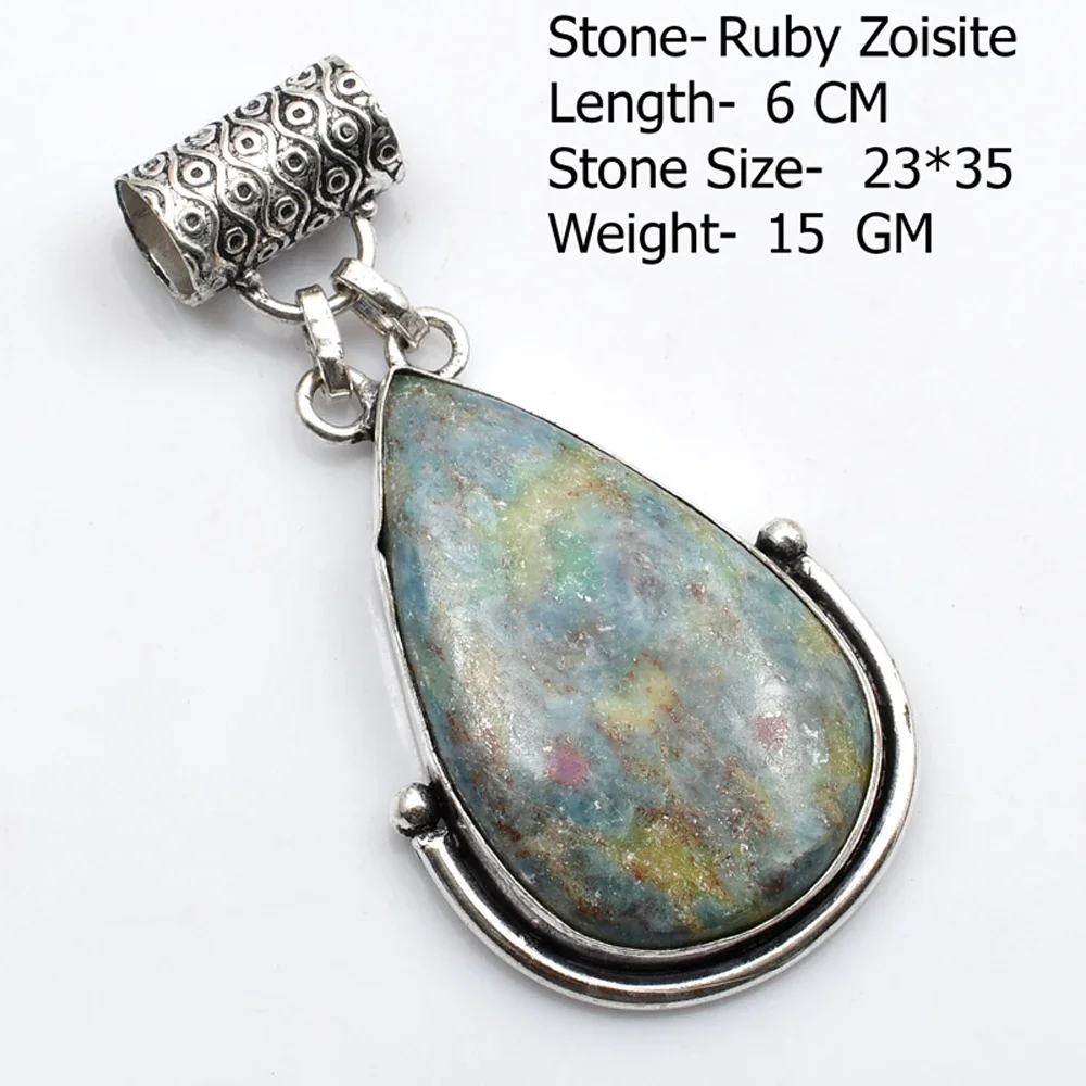 Genuine Charoite Jasper Peridot Agate  Pendant