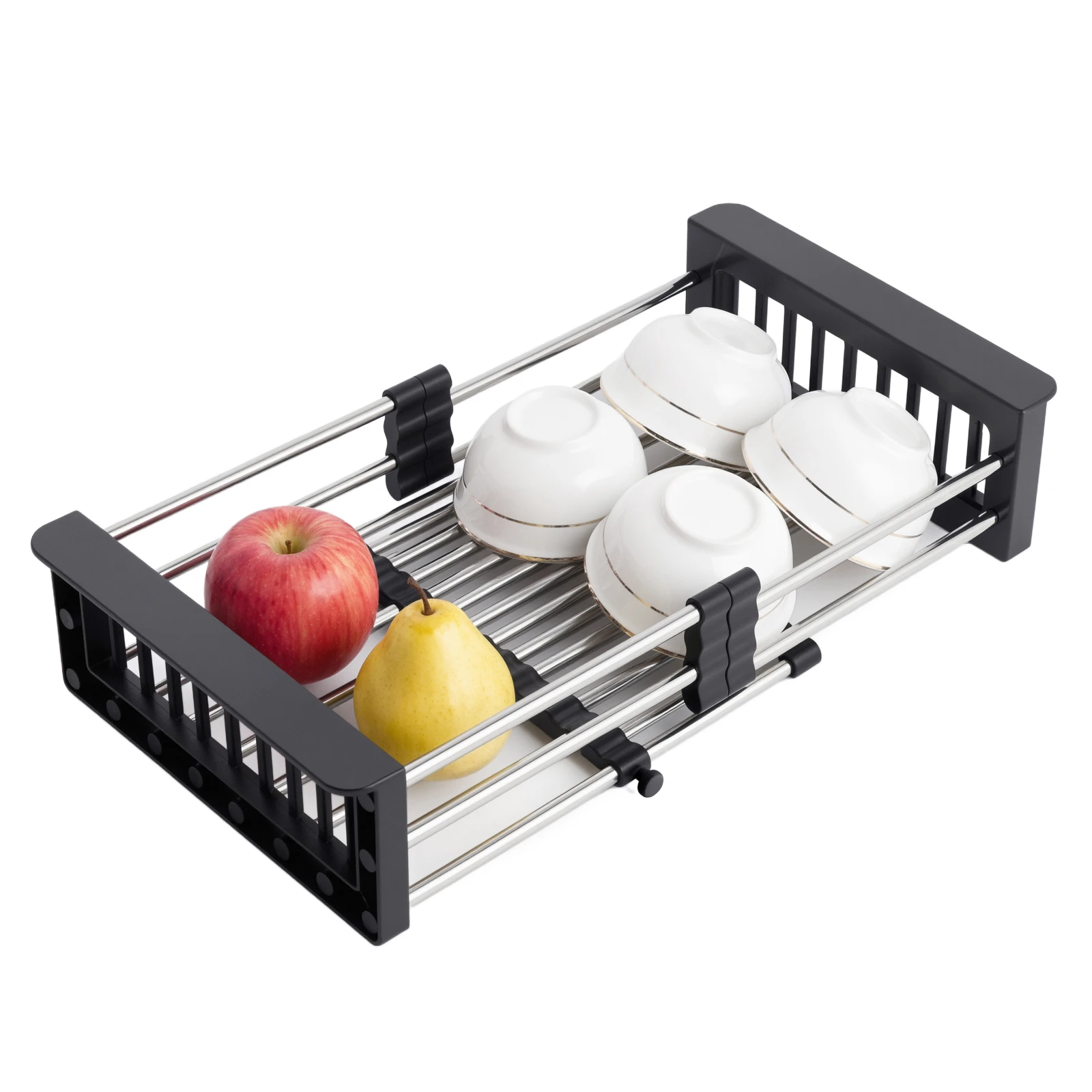 

Adivo Expandable Over-the-Sink Drying Rack, Black, 46 cm