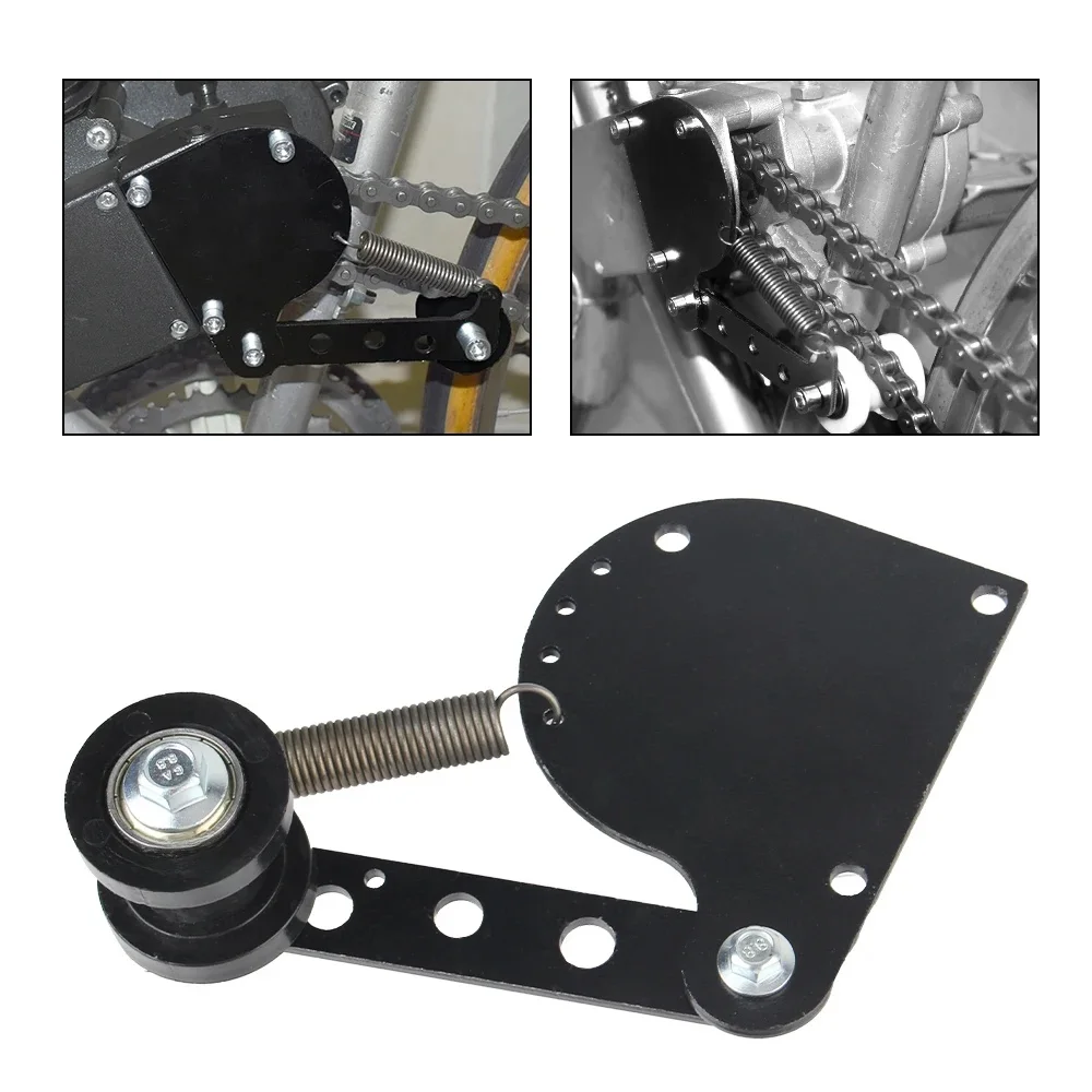 AliExpress NONE Black Spring Loaded Chain Tensioner Kit Eletric Bike Fit 49cc 66cc 80cc 2 Stroke Engine Motorized Bicycle Chain Tensioner