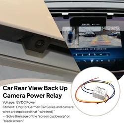 Car Rear View Backup Camera Power Relay 12V DC Stabilized Power Relay Supply Stabilized 12V DC Power to The Rear Camera Adapter