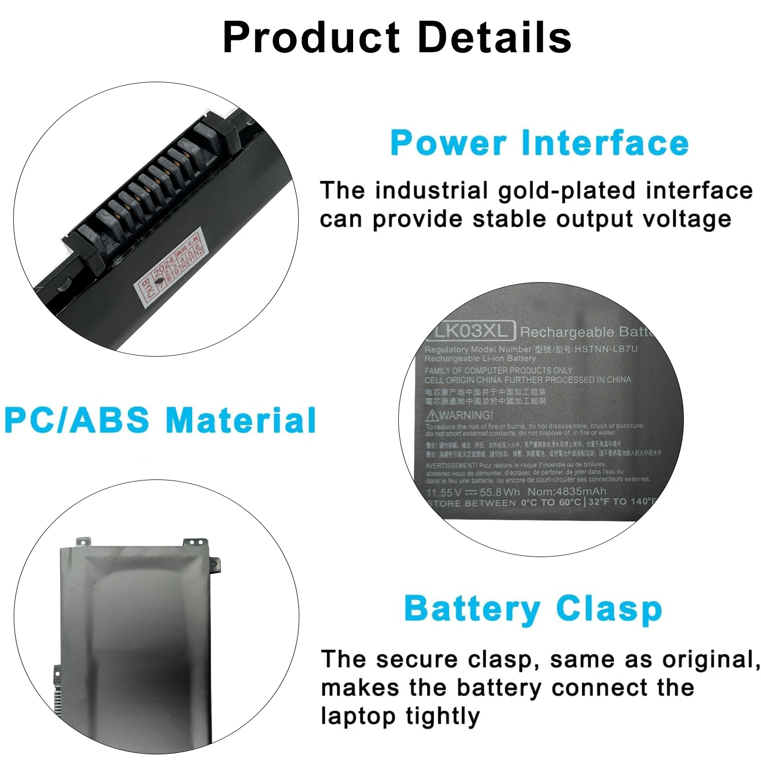 DXT New LK03XL Battery For hp Envy x360 17m-ae0xx 17-bw 17m-ae111dx 15m-bp1xx TPN-W127 W128 W129 W132 HSTNN-LB7U 916368-421