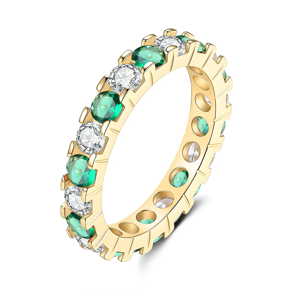 D Color Moissanite Ring S925 Sterling Silver Laboratory Cultivate Prnamental Stone Wedding Rings for Woman Anniversary Jewelry