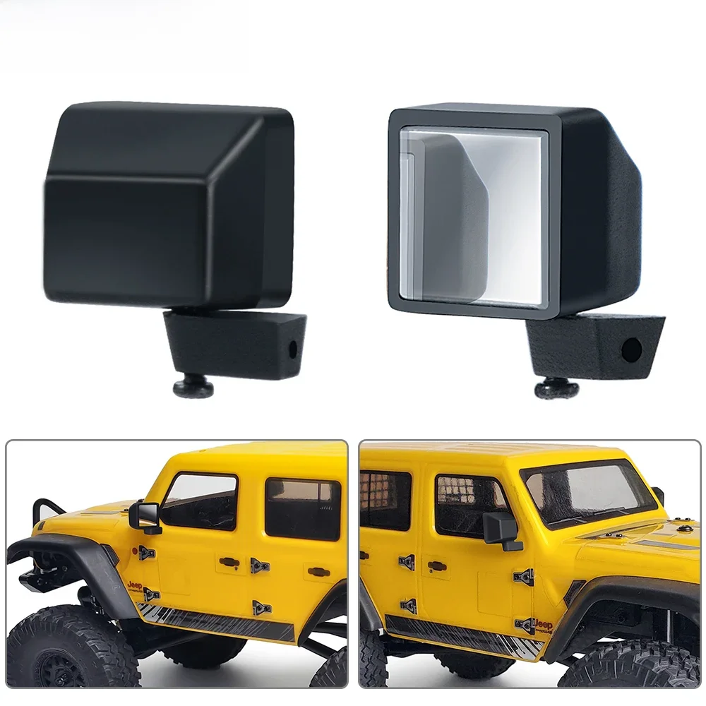 YEAHRUN RC voiture lentille rétroviseur pour Axial SCX24 AXI00002 AXI00005 1/24 RC voiture sur chenilles miroir décoration pièces