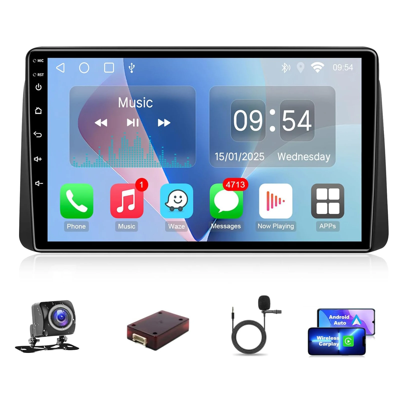 

Автомобильное стерео радио 9 дюймов для Dodge Grand Caravan 2011-2020 Chrysler Town & Country 2011-2016 Grand Voyager 2011-2015 Wireless CarPlay