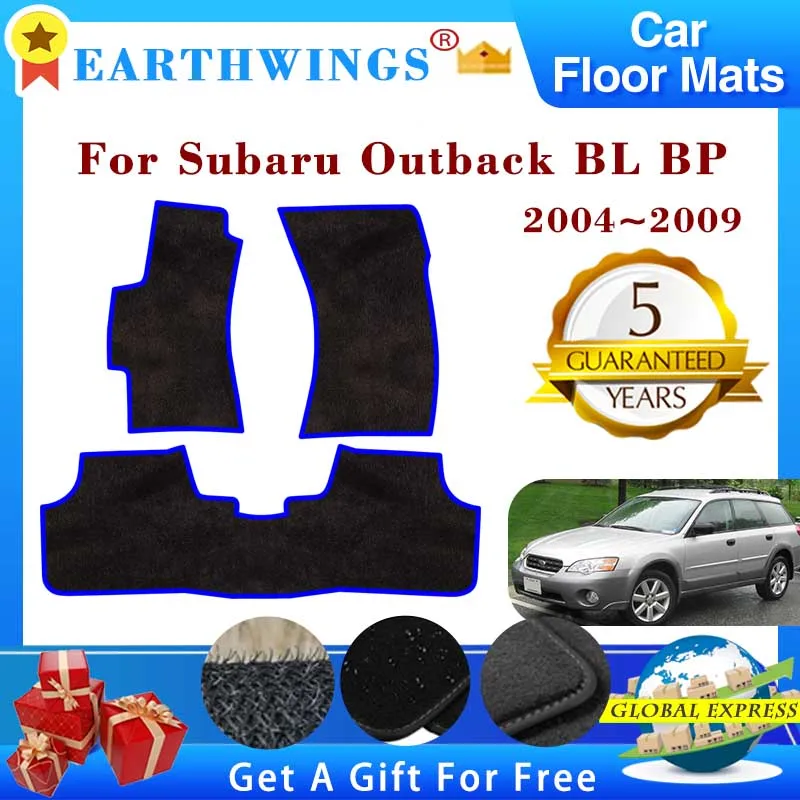 

For Subaru Outback BL BP 2004~2009 2006 Car Floor Mats Panel Footpads Carpets Cover Foot Pad Stickers Auto Interior Accessories